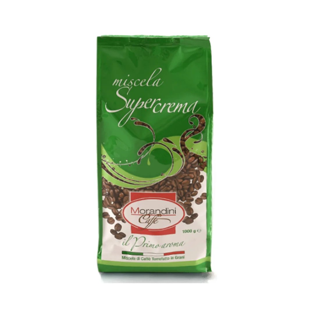 HIGH QUALITY Arabica and Robusta blend made in Italy roasted whole coffee beans Supercrema 1000g