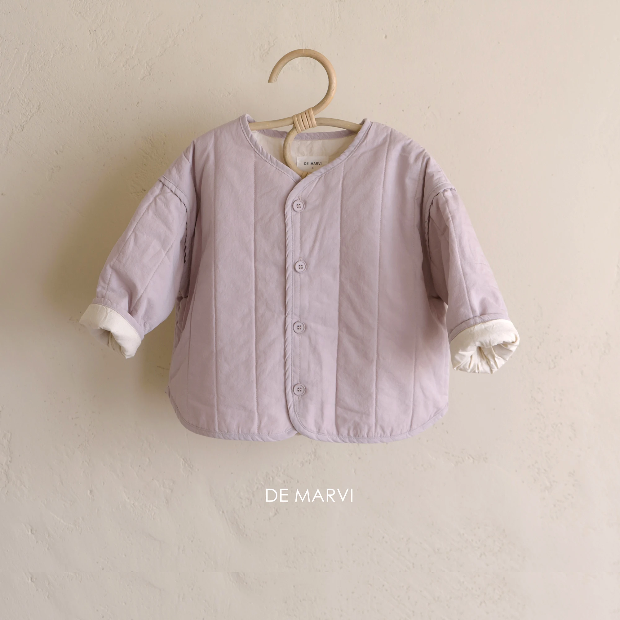 DE MARVI Children Toddler Soft Cotton Quilted Jacket Boys Girls Spring Outwear Korean Fashion MADE IN KOREA