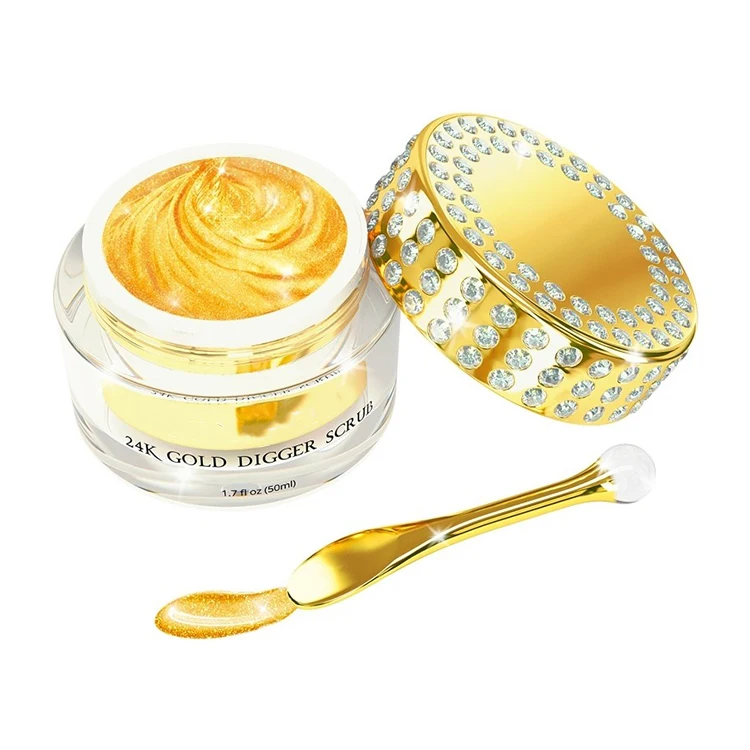 Amazon Hot Sale Private Label Organic Body Exfoliant Bodyscrub Exfoliate Face Exfoliator Whitening Glow Body Turmeric Scrub