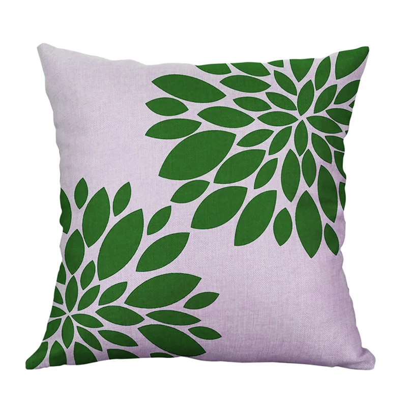 Наволочка из смеси льна, новый дизайн, чехол для подушки, красивый чехол, моющаяся квадратная поясничная подушка