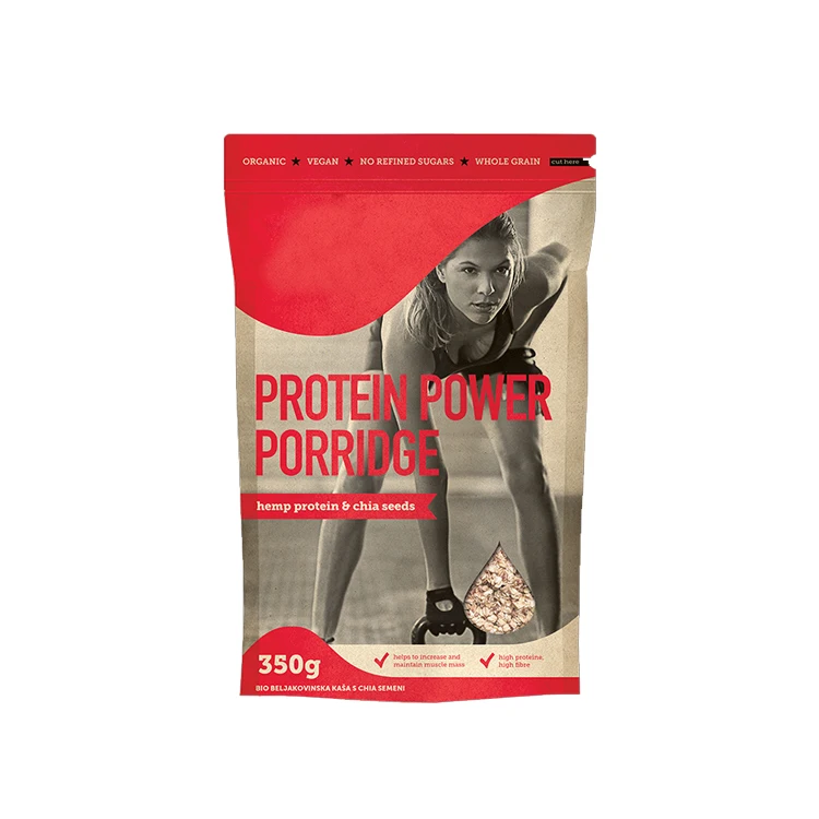 Made in Germany Best Quality Bulk Supply Custom Label Breakfast Cereal Bio Protein Power Porridge 350g