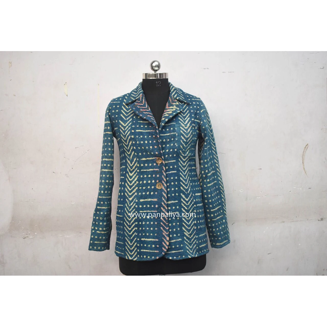 Хит продаж индийская винтажная Двусторонняя Куртка Kantha из 100% хлопка ручной работы пальто для женщин и