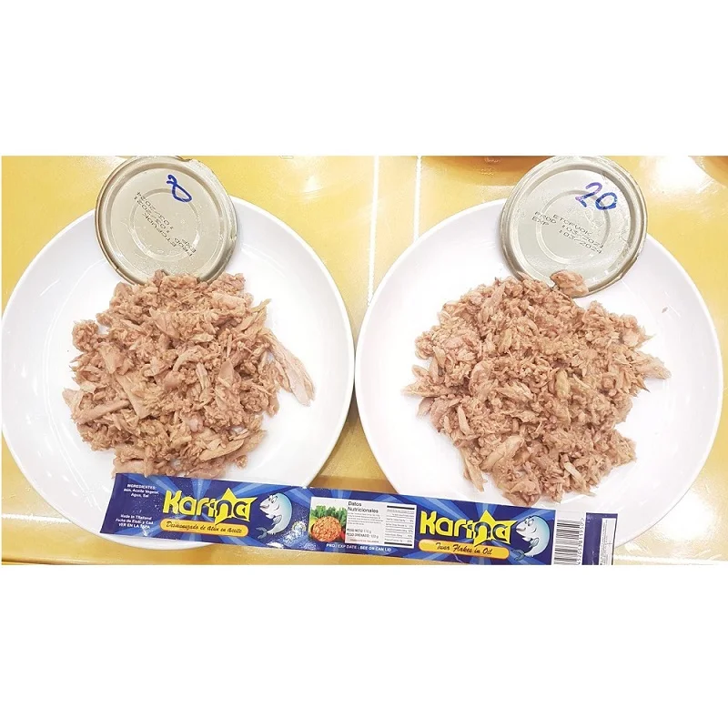  Высококачественные морепродукты консервированный тунец легкое мясо хлопья тунца в растительном