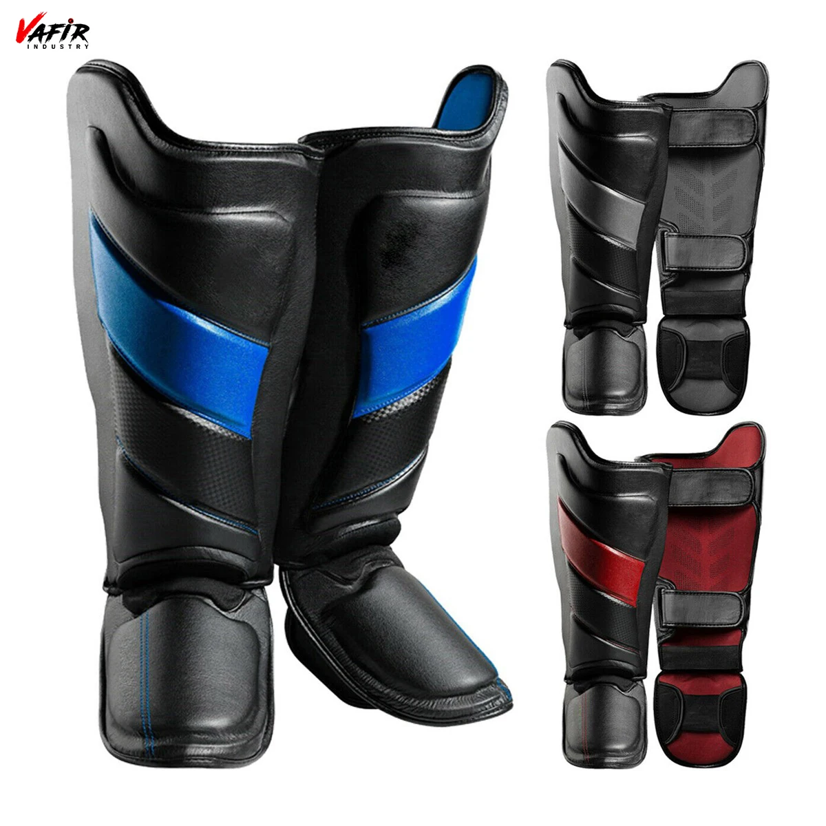 Shin Instep Thai Muay Guards MMA Pads Boxing Kickboxing Leg Foot Kick Custom Made MMA Muay Thai Shin Pad