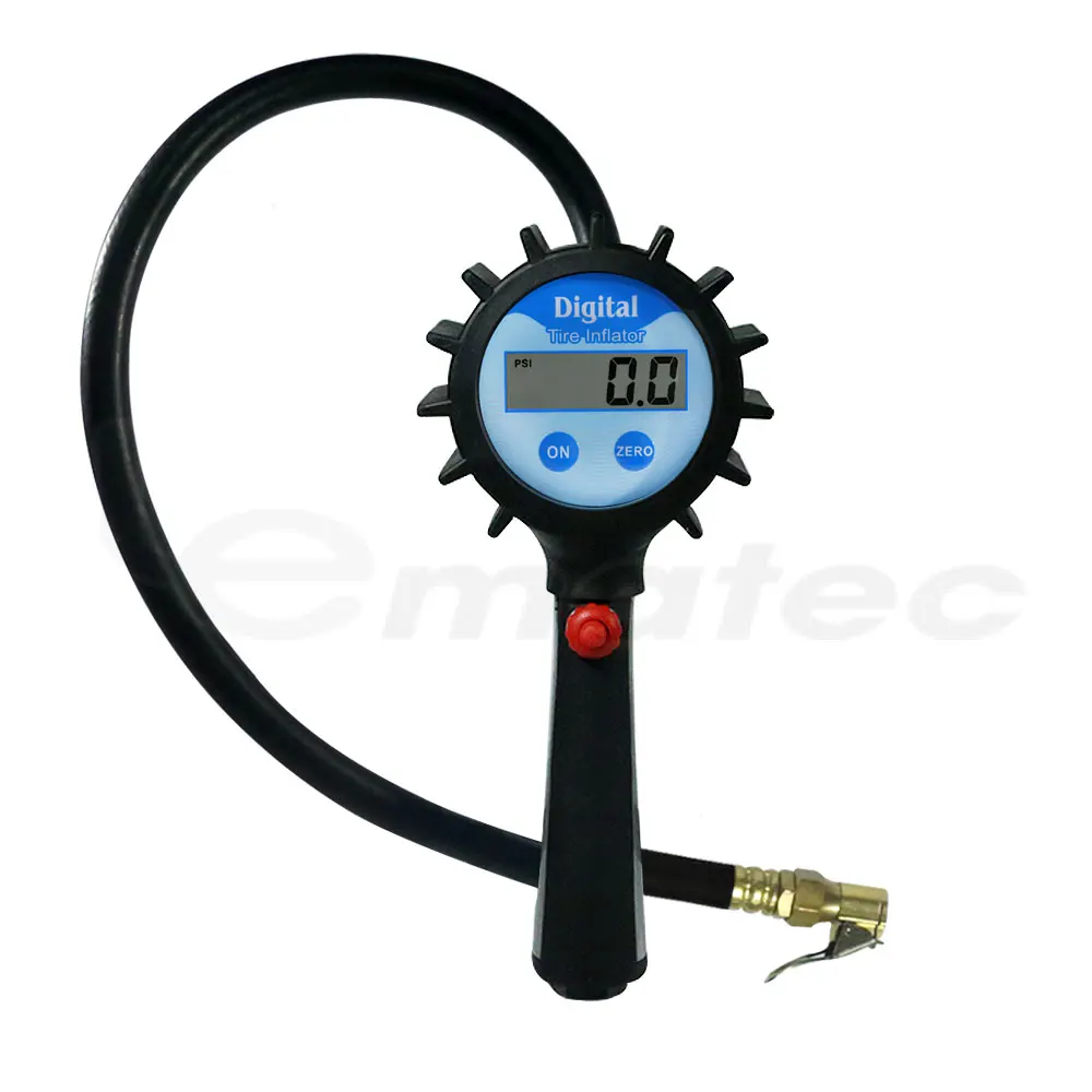 Pneumatic Electric Inflator Gun Vehicle Tool Motorcycle Tyre Digital Pressure Gauge