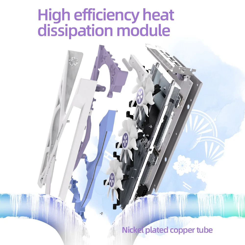 Yeston RX6800XT-16G D6 YA с 16G/256bit/GDDR6 памяти двойной свет GPU DP + HD Type-C выходными портами компьютерных игр видеокарта