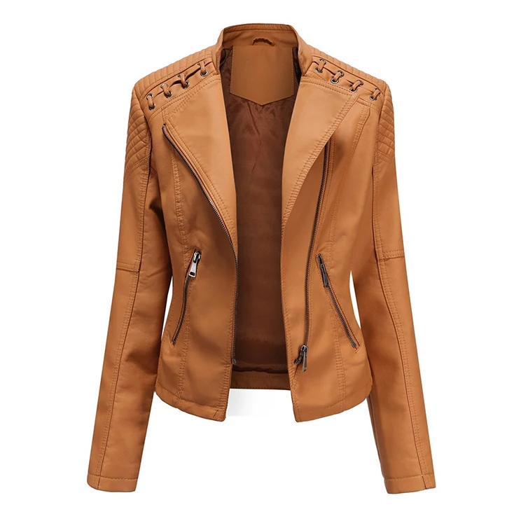 With New Different Design Women Wholesale Jacket Custom Outdoor Leather Jacket With Best Material Cowhide Leather Jacket