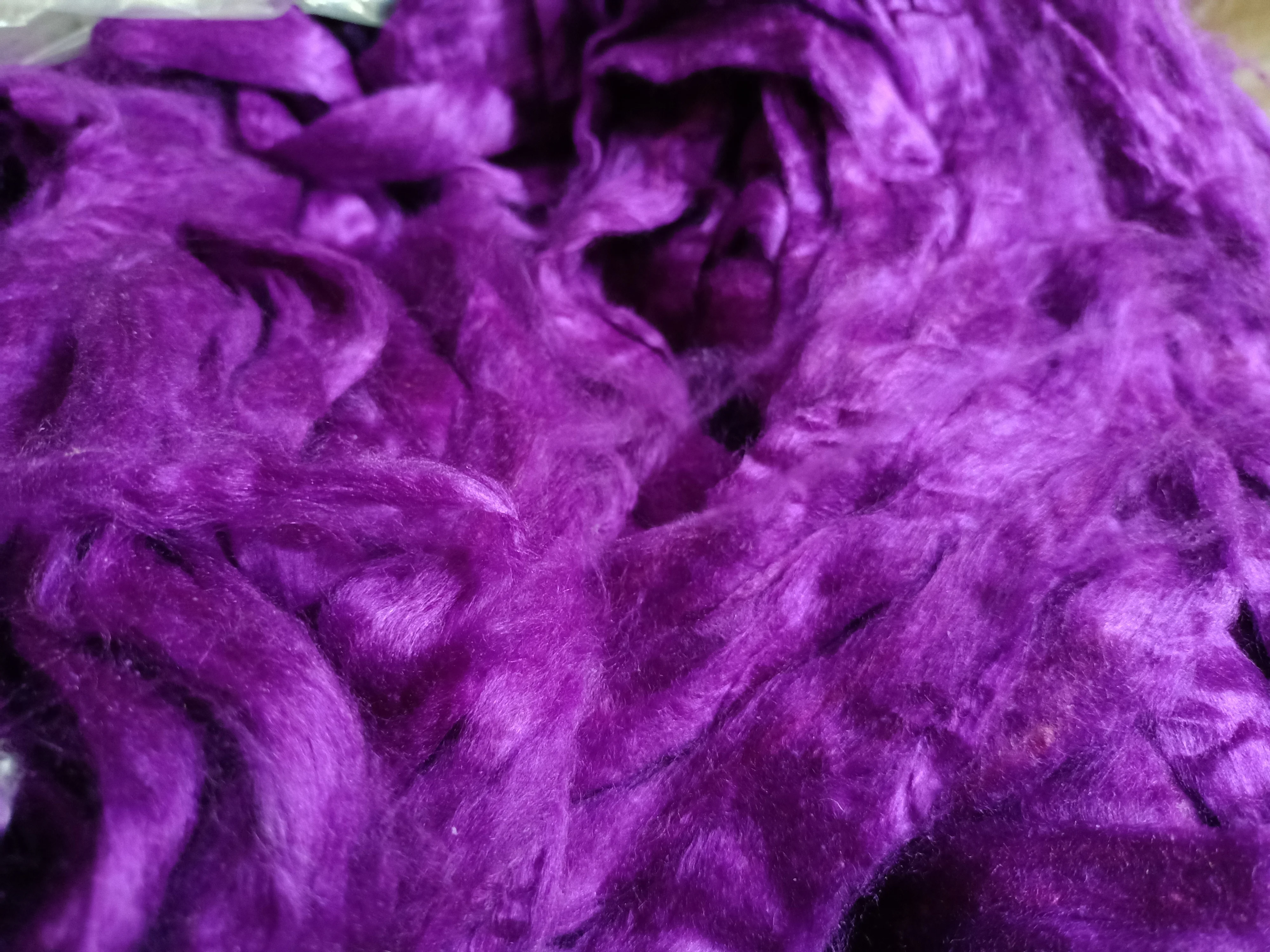 Sari Шелковый Серебряный на заказ окрашенный в оттенки синего и черного для магазинов пряжи волокна