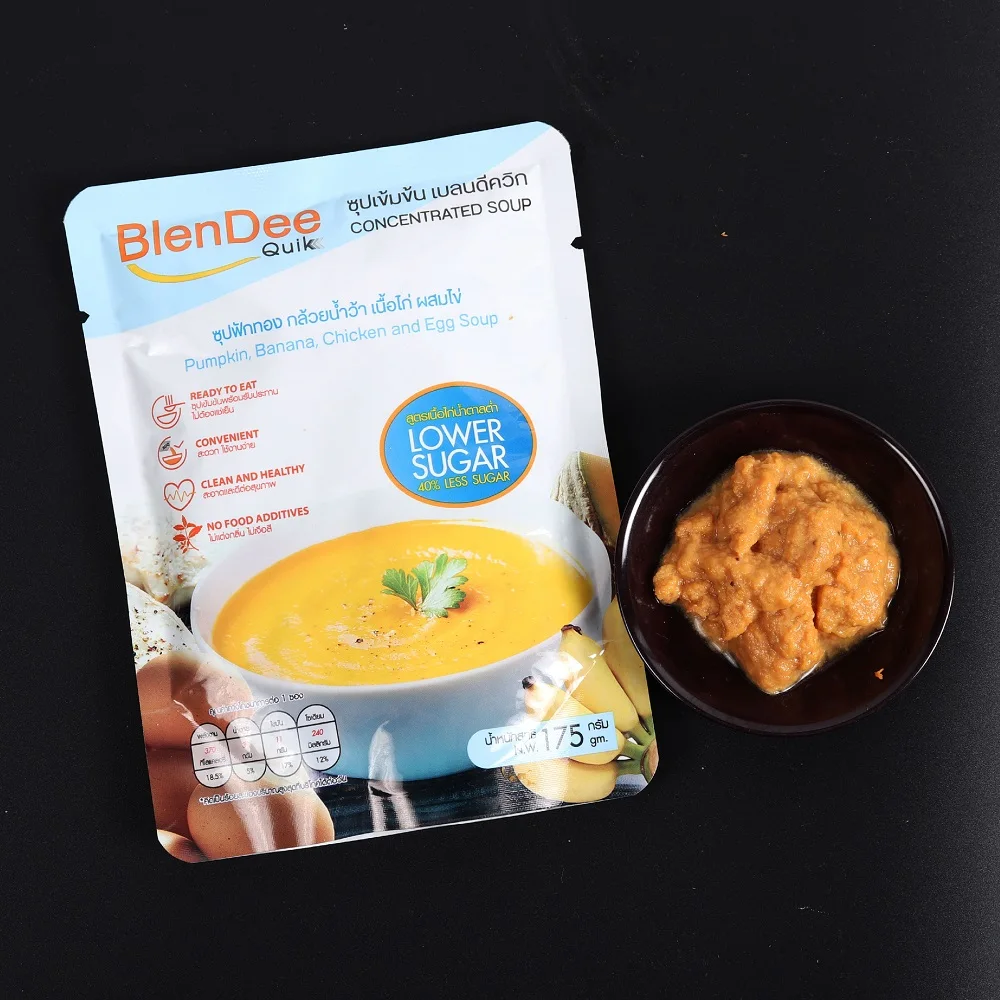 HALAL Certification Low Sugar Formula Banana Chicken and Egg Concentrated Soup Instant Soup