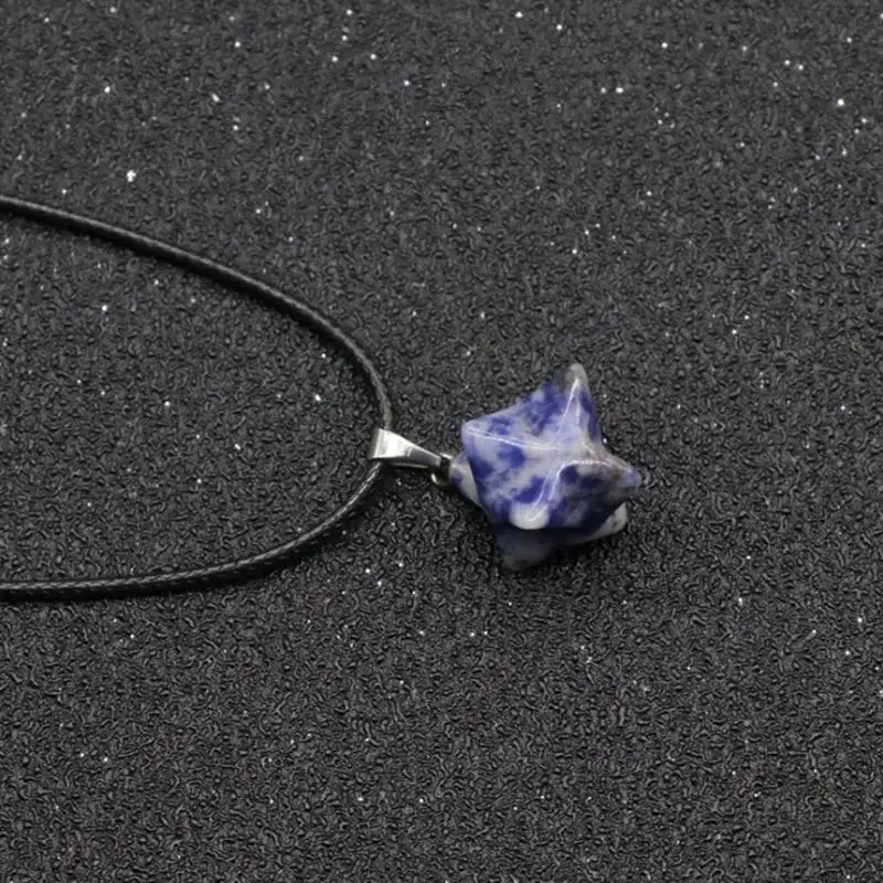 Оптовая продажа новые кулоны со звездами MERKABA/разноцветные с натуральным кристаллом MARKABA высокого качества