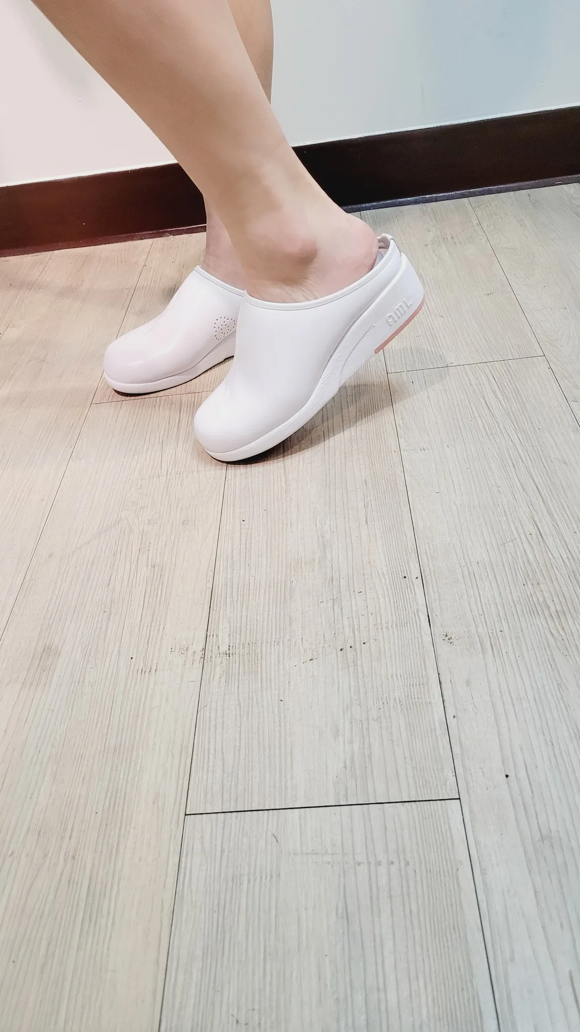 mule shoes safty soft leather microfiber medical nurse doctor shoes