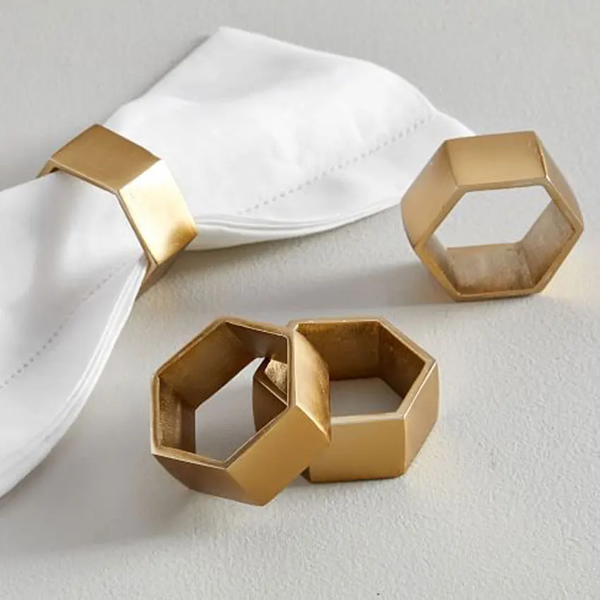 Изготавливаемые на заказ металлические дизайнерские Элегантные кольца для салфеток оптом с оленем