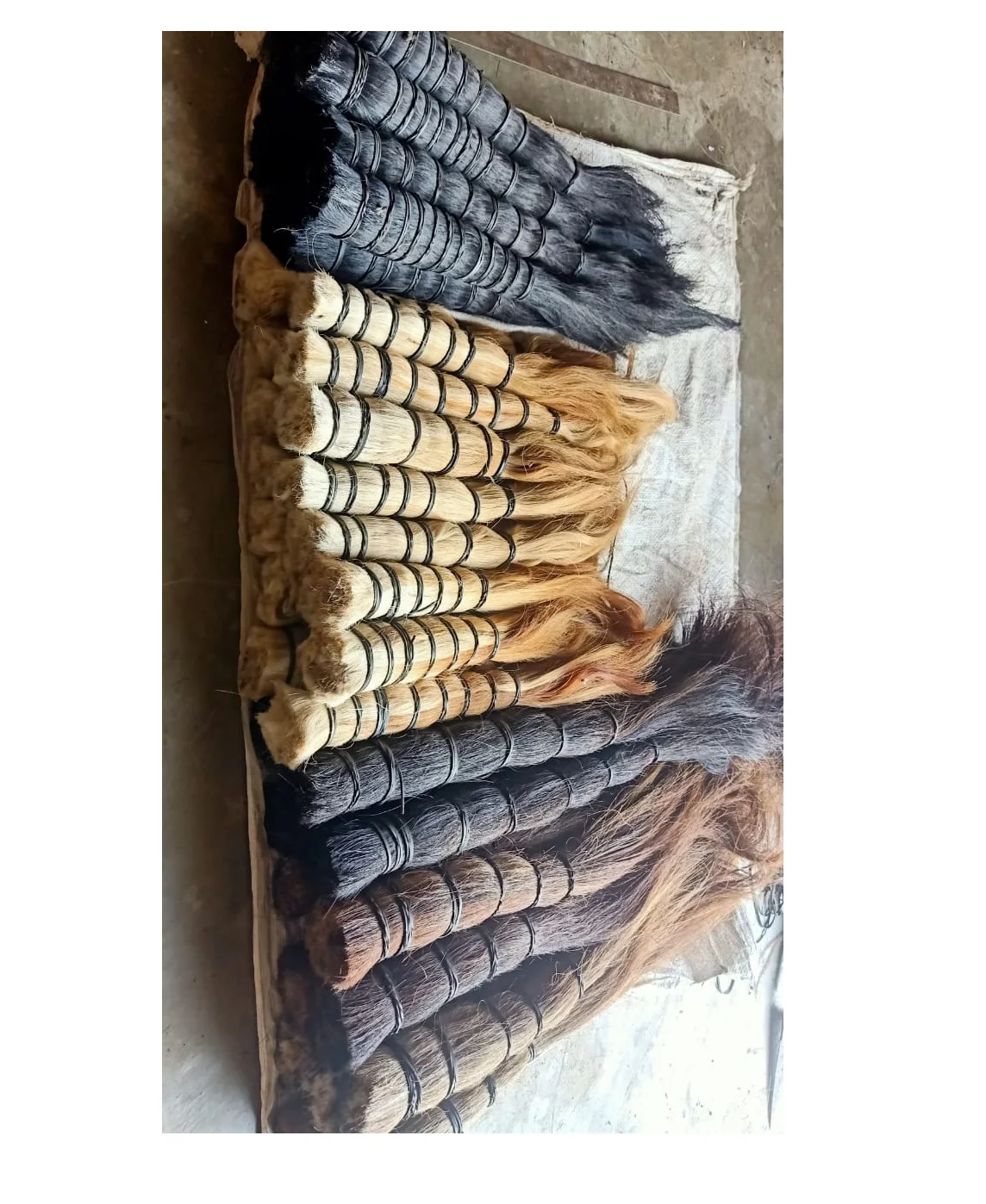 Best quality cow and  Buffalo and Horse tail hair brushes  for export Manufacturer of Cow Buffalo Tail Hair Natural Cattle