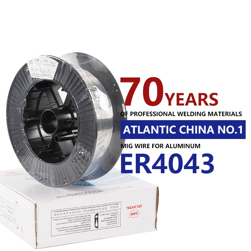 ATLANTIC Factory Price AWS A5.10 ER4043 TIG Wire Low Temperature Alloy Aluminum Welding Wire ER4043