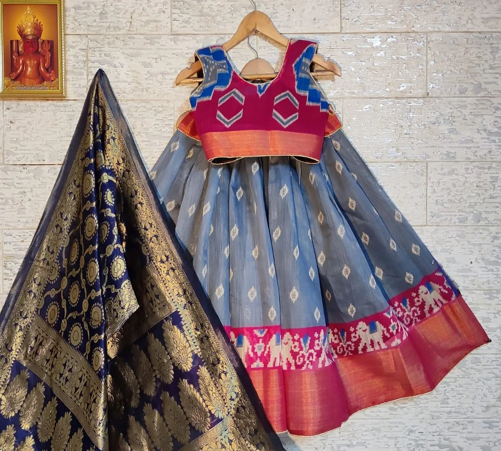 Детские lehenga Chaniya чоли эксклюзивный привлекательный вышитые традиционная