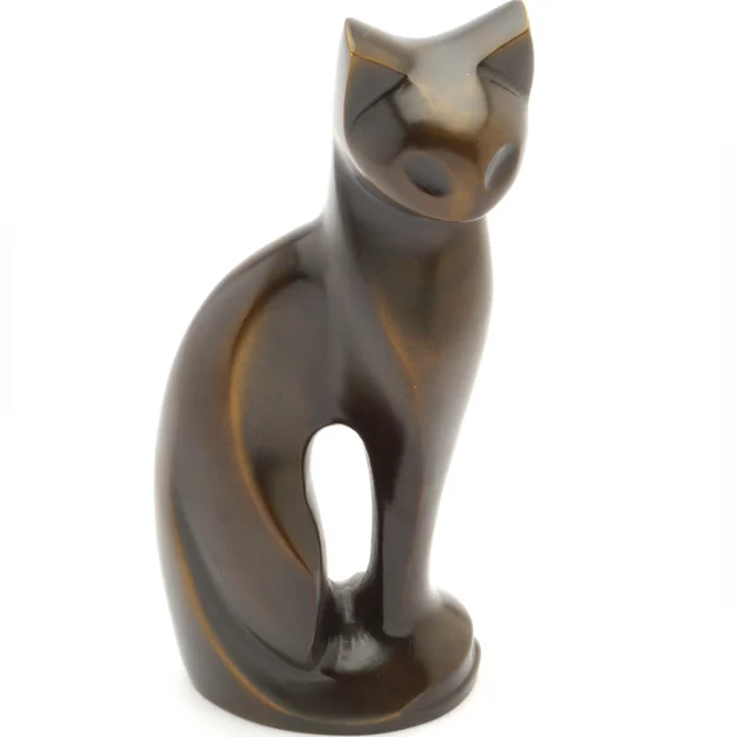 Stanley Hot Trending Bronze Cat Cremation Urn American Style Metal Urn for Adult Ashes Best Quality Aluminium Pet Memorialurn