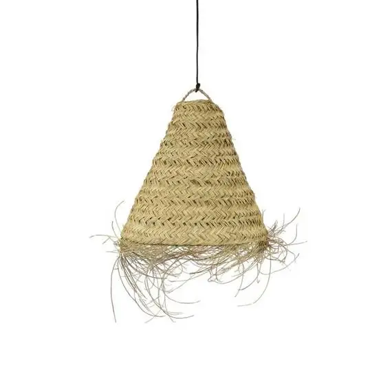 Raffia морской водоросли уличный абажур деревенский нордический ручной работы уютный подвесной из Вьетнама