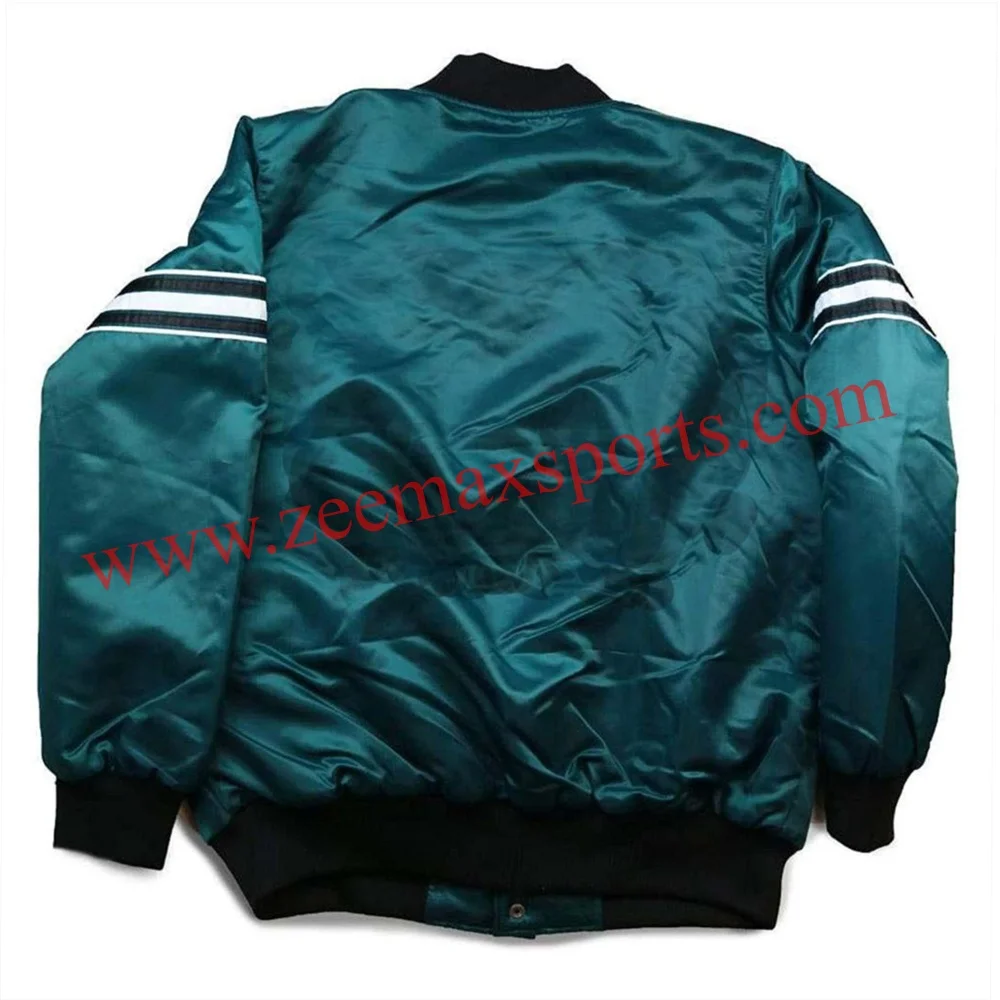 Custom Wholesale Satin Baseball Embroidered Jacket/ College Sublimation Inside Lining Lettermans/ Fashion Bomber Jackets