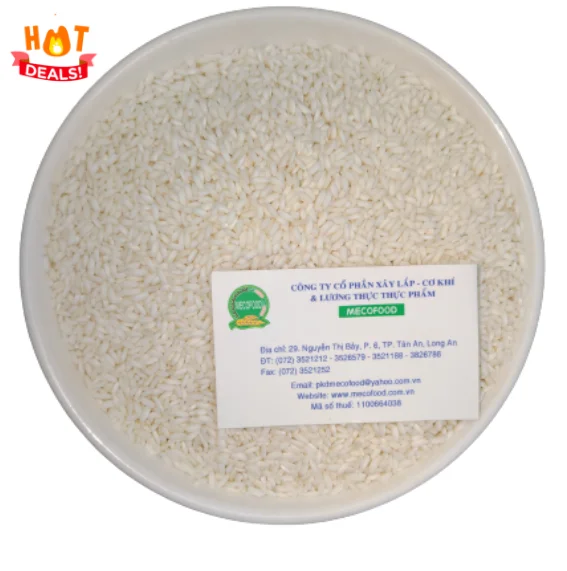 MECOFOOD Vietnam Cheap Price Glutinous Rice 5% Broken High Quality Ready to Export Packaging PP 5Kg Bags