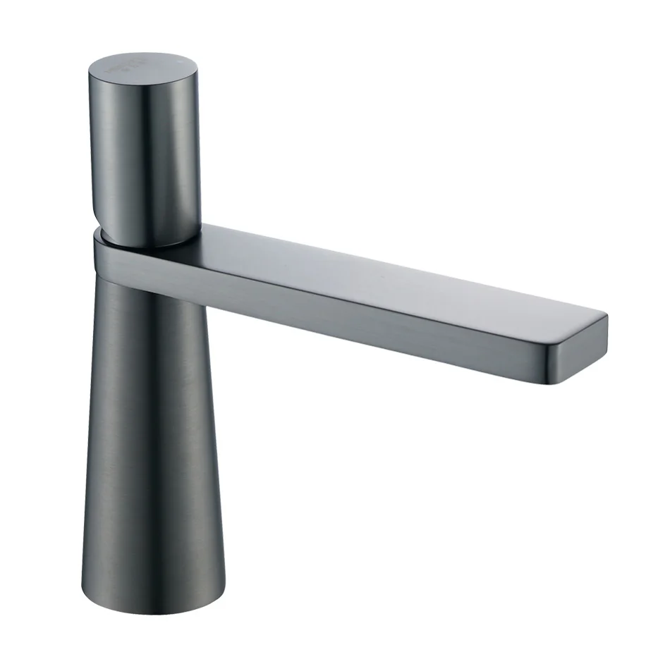 Unique Design High Quality Black Color Brass Deck Mounted Basin Mixer