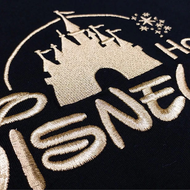 100% Cotton Men Women OEM ODM Gold Thread Embroidery Custom Embroidery T Shirts Designs