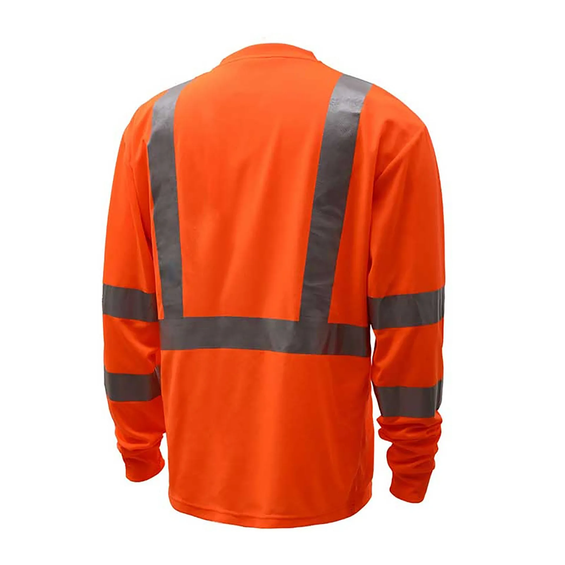 
Custom 100%Polyester High Visibility Reflective Stripe Work Tshirt Reflective Stripe Security Workwear Shirts with PocketsHot sa 