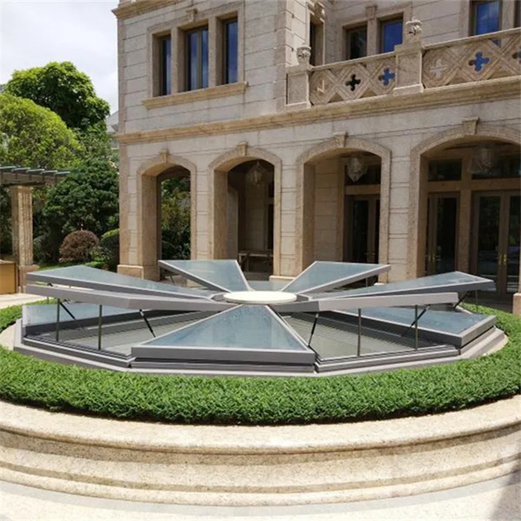 
Sun Skylight Aluminum Flat Roof Window Commercial Skylight Balcony Roof Window 