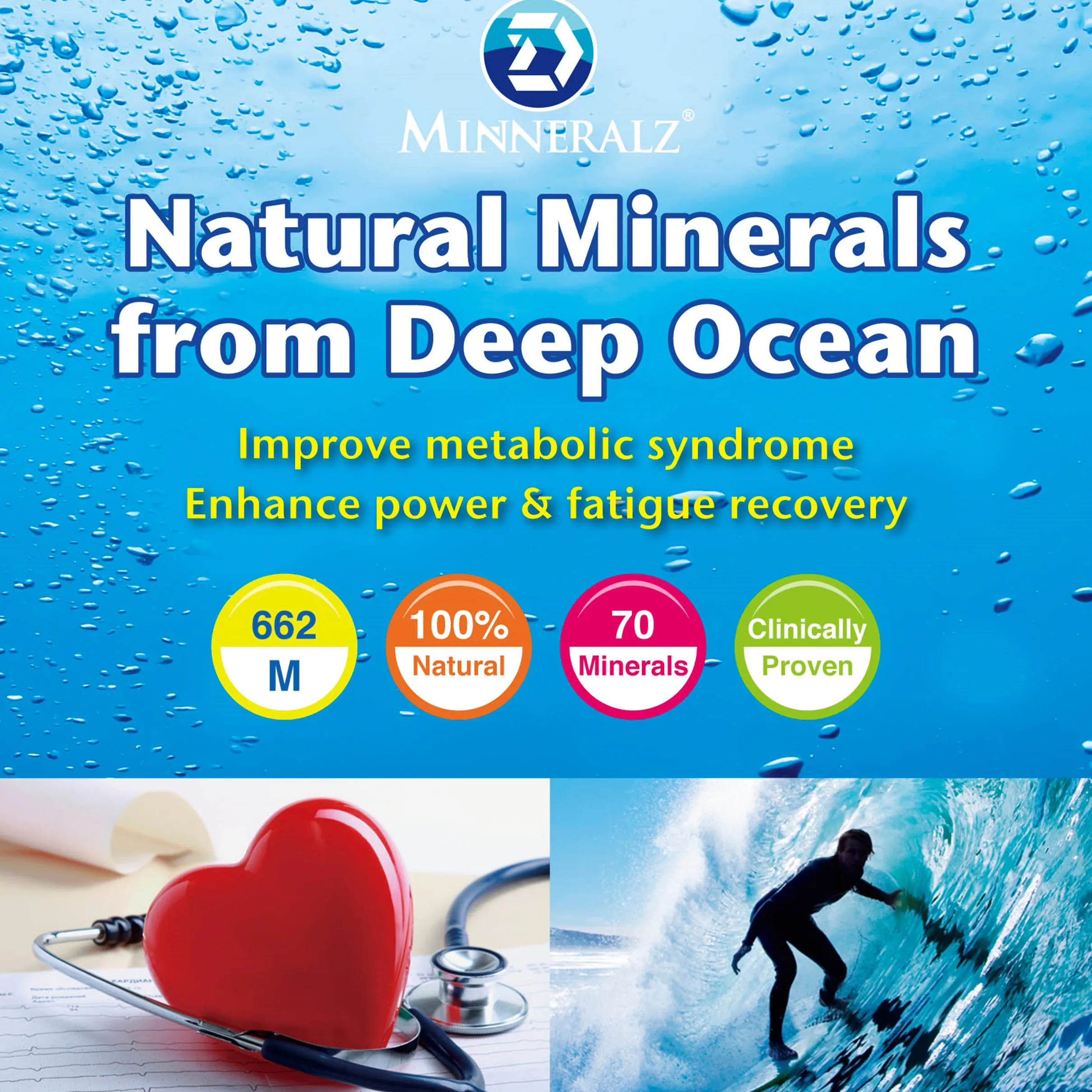 [D-minneralz] Taiwan Natural Food & Beverage Additives Minerals Powder from Deep Ocean Water