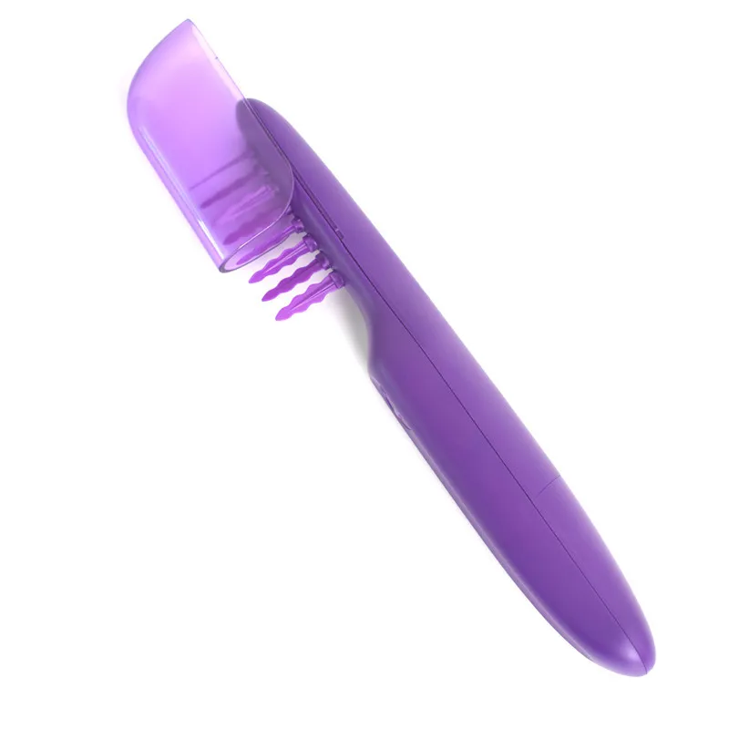 Electric Detangling Brush Automated Hair-Detangler - Automatic Hair Detangler Brush Wet Or Dry Use Purple Hair Brush