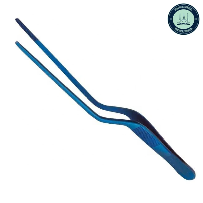 Chef Tweezers 20 cm Double Curved Regular Stainless Steel High Quality Kitchen Tweezers