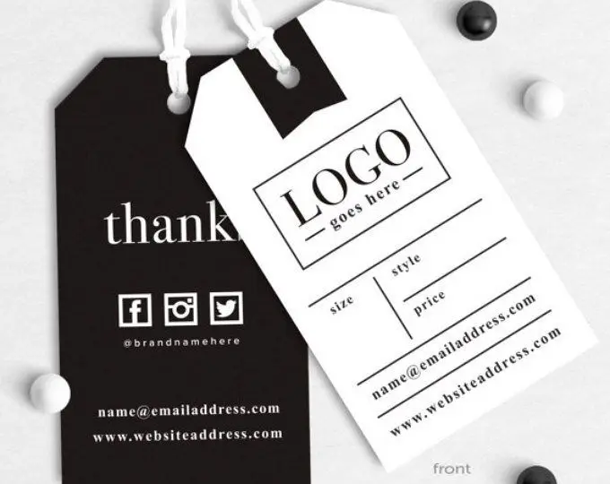 
OEM Printed Logo Garment Hang Tags/Custom Product Clothing Garment Accessories Swing Hang Tag 