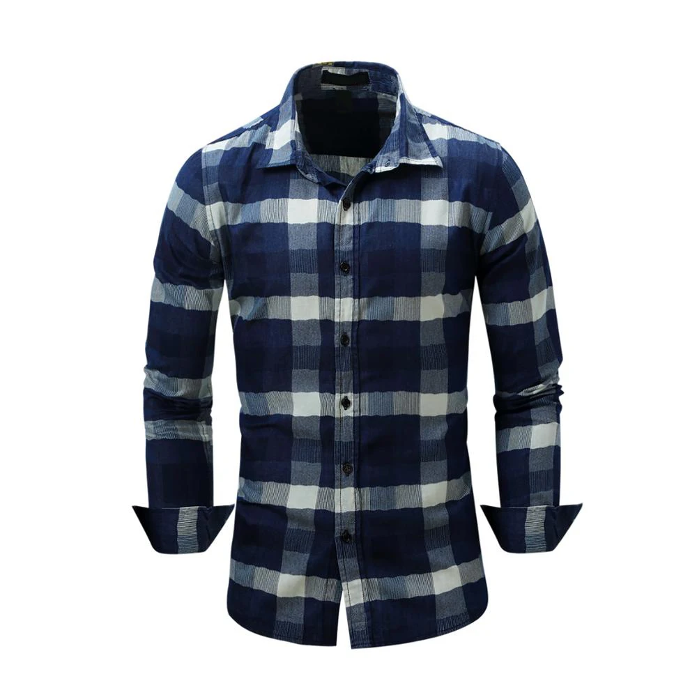 Wholesale price bulk quantity durable check dress shirt