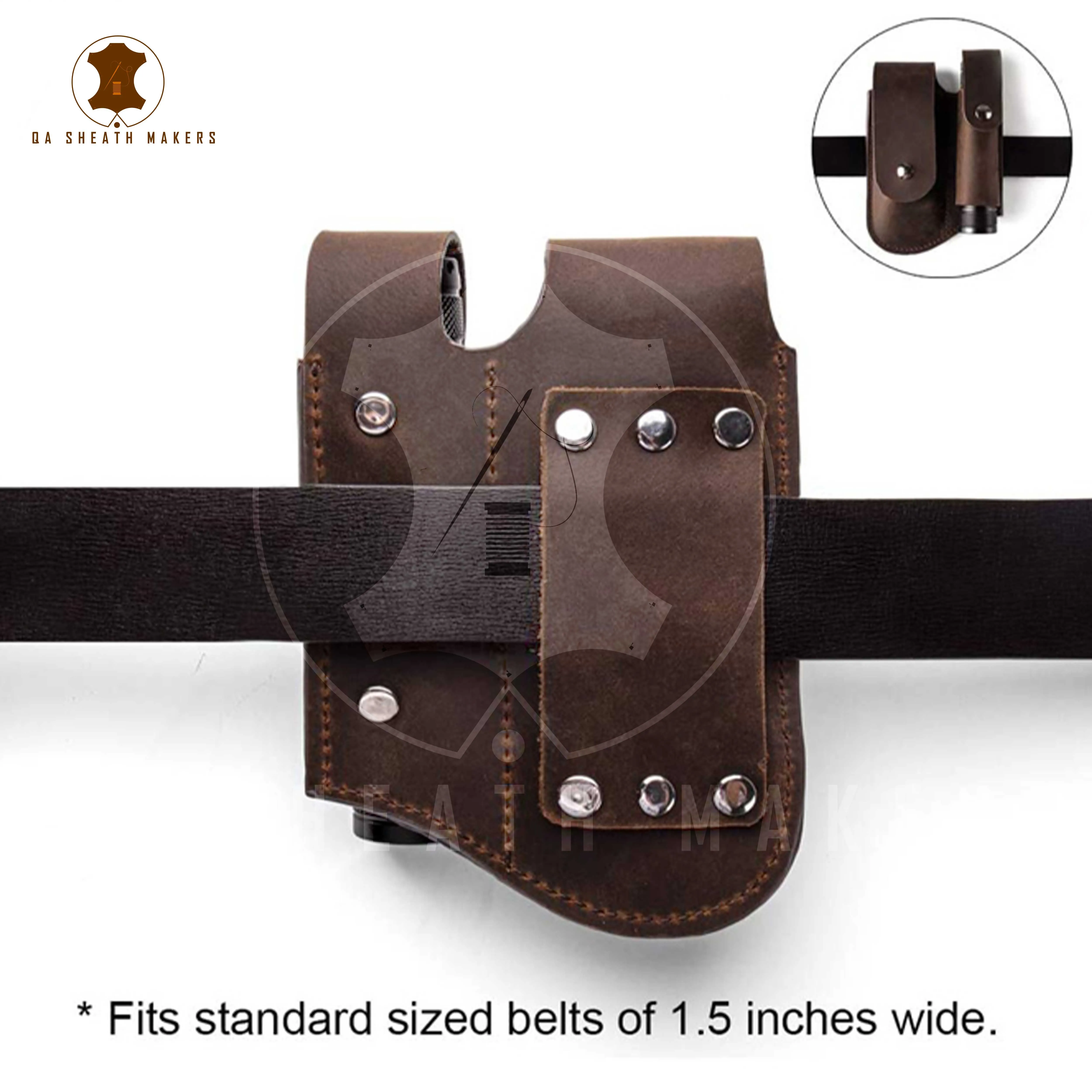 Trending Selling Factory Price Handmade Rich Grain Leather Sheath for Multi Tool