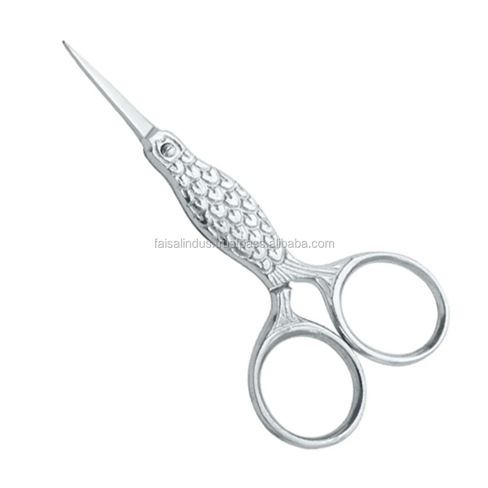 Fish scissors  Nail Scissors with Stainless Steel Curved Blades Popular Customize Bag Satin Customized Sea Port door delivery