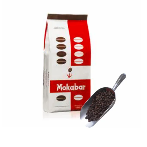 
MOKABAR Made in Italy Gran Crema Bar Line1kg 70% Robusta 30% Arabica Coffee Beans For Cafe 