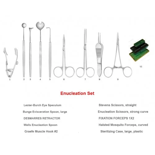 Базовый набор микроофтальмологических инструментов хирургические инструменты для глаз