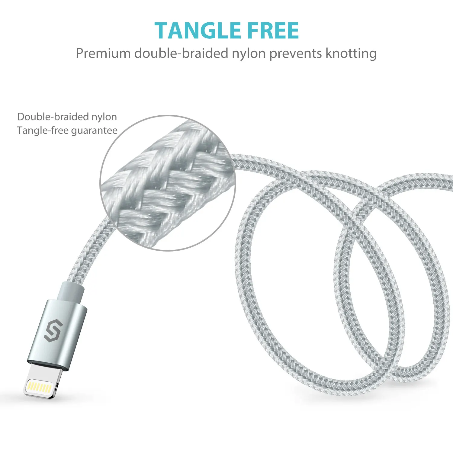  Syncwire покрыт 3. Зарядное устройство USB 3ft/1m 6.5ft/2m нейлон зарядное кабель Lightning для Iphone 11 Xs Max XR X 8 7 6 6s Plus SE 5S 5C 5 iPad