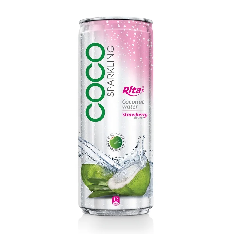 Private brand 250ml Slim Alu Can Sparkling Coconut Water