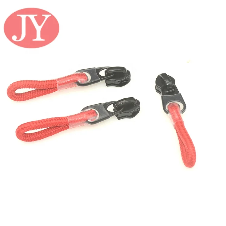 Jiayang ready mold zipper slider Rubber silicon zipper pulls custom zipper pulls