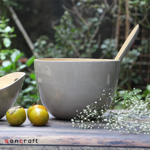 Eco-friendly Bamboo/Wood Salad Bowl Made in Vietnam