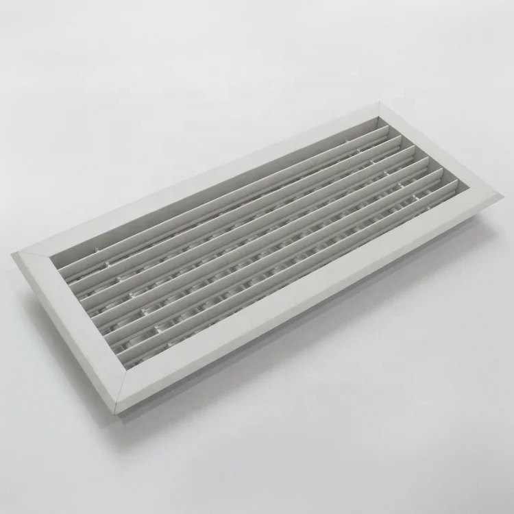 Hvac PVC Plastic Double Deflection Air Outlet Vent Grille