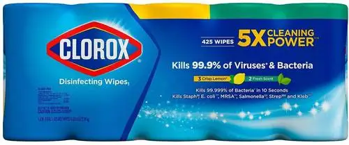 Clorox Disinfecting Wipes Variety Pack - 5X Cleaning Power, Kills 99.9% of Bacteria - 5 Pack, 425 Count Total