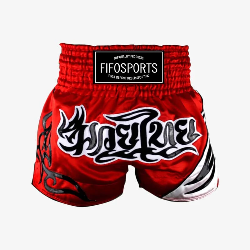 Cool Muay Thai Fighting Shorts All Over Printing Your Logo Boxing Training Shorts Trunks