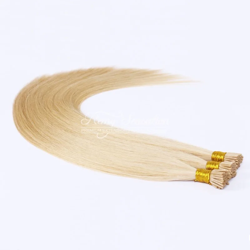 Распродажа наращивание человеческих волос I-Tip Fusion настоящие предварительно скрепленные кератиновые неповрежденные волосы