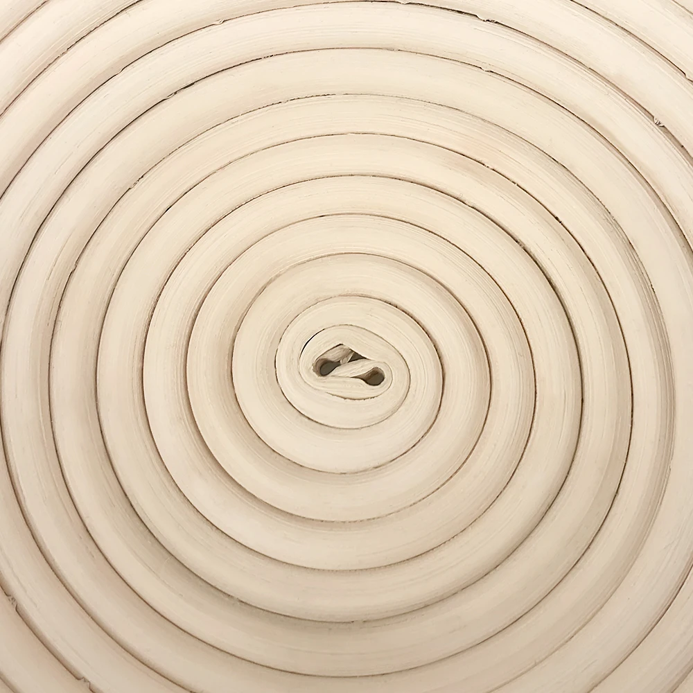 Natural Handmade 9 10 inch Round Baneton Bread Proofing Basket Set Rattan Bread Basket with Linen Cloth