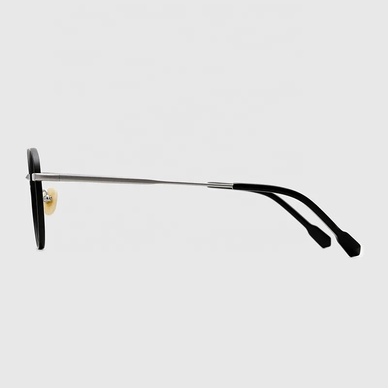 China Wholesale Clear Lens plate Gold black  Eyeglasses Frames Metal Optical Frame