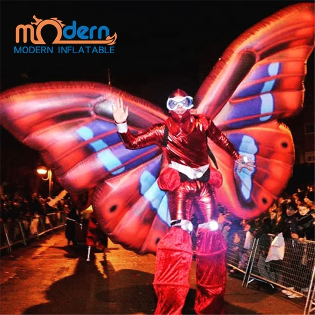 carnival fairy costume inflatable costume wings stage display props disco butterfly costume