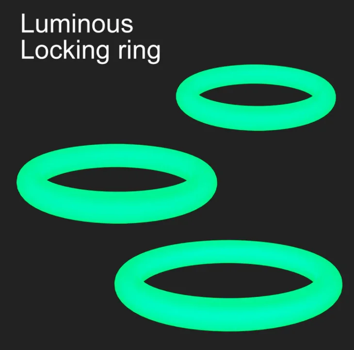 3Pcs Cock Ring Penis Ring Luminous Sex Toys For Men Delay Ejaculation enlargement