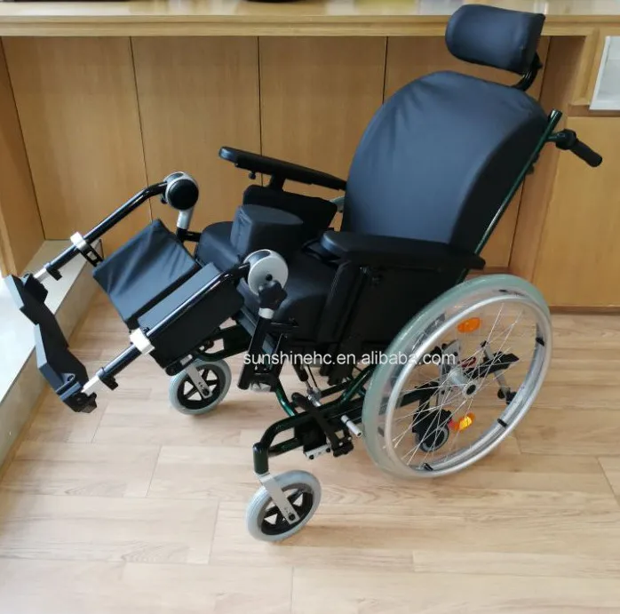 WH929S High End Wheelchair Hydraulically Adjustable Backrest Adult Tilt In Space Aluminum Wheelchair For Disabled
