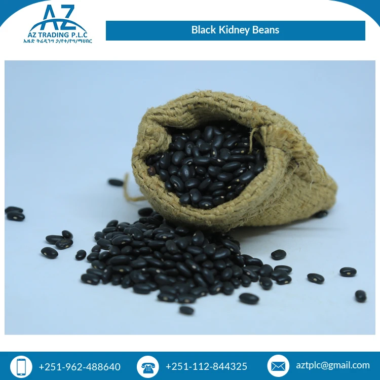 Hot Selling Good Quality 0.5% Spilt Bulk Supply Ethiopian Black Kidney Beans
